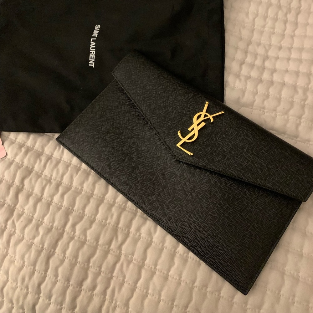 Saint Laurent uptown clutch *like new*